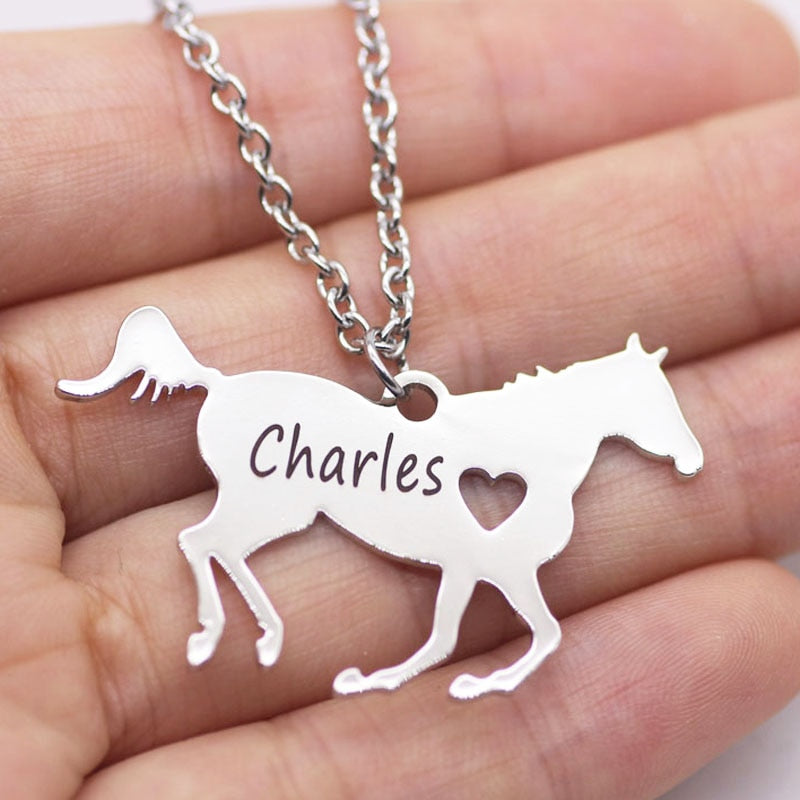 Horse Lover Gift Racing Horse Necklace - azponysolutions