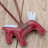 Luxury Handmade PU Leather Horse Key Chain - azponysolutions