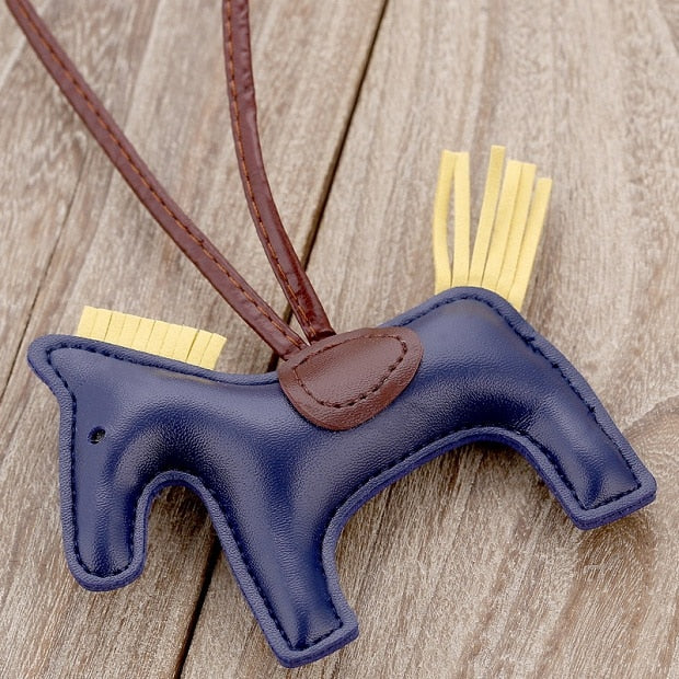Luxury Handmade PU Leather Horse Key Chain - azponysolutions
