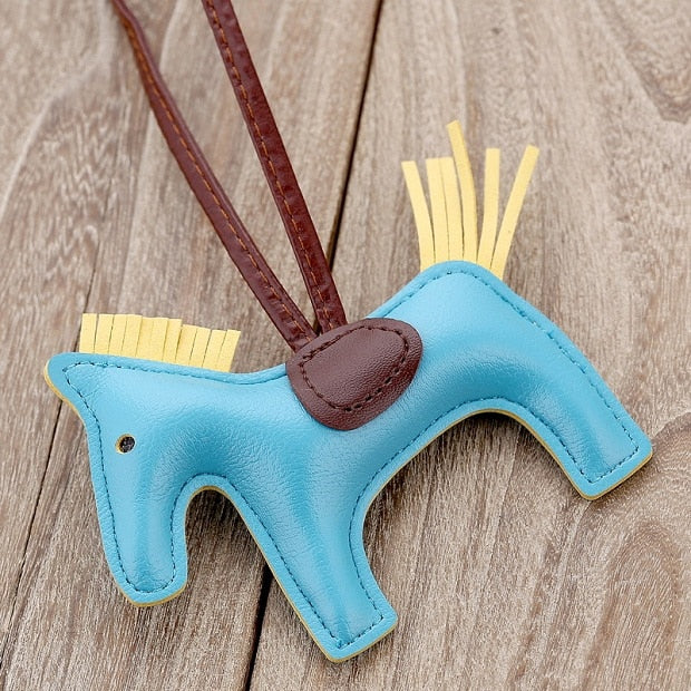 Luxury Handmade PU Leather Horse Key Chain - azponysolutions