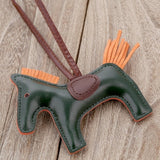Luxury Handmade PU Leather Horse Key Chain - azponysolutions