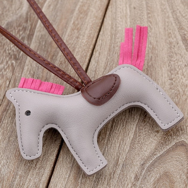 Luxury Handmade PU Leather Horse Key Chain - azponysolutions