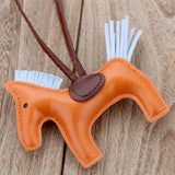 Luxury Handmade PU Leather Horse Key Chain - azponysolutions