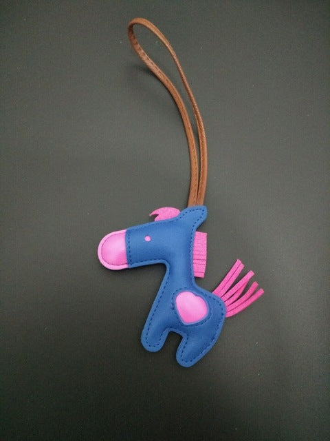 Luxury Handmade PU Leather Horse Key Chain - azponysolutions