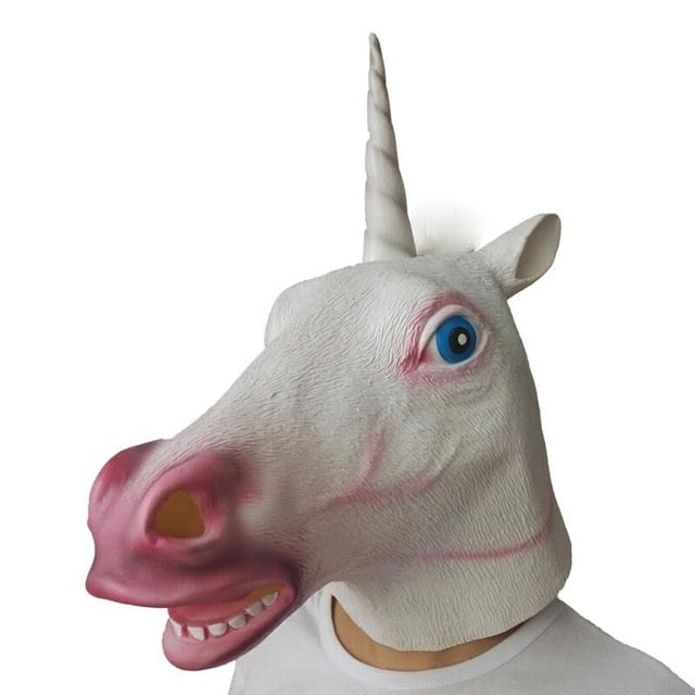 Horse and Unicorn Head Mask - azponysolutions