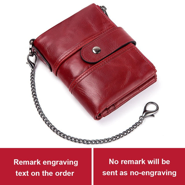 Leather Free Engraving Wallet - azponysolutions