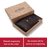Leather Free Engraving Wallet - azponysolutions