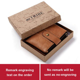 Leather Free Engraving Wallet - azponysolutions