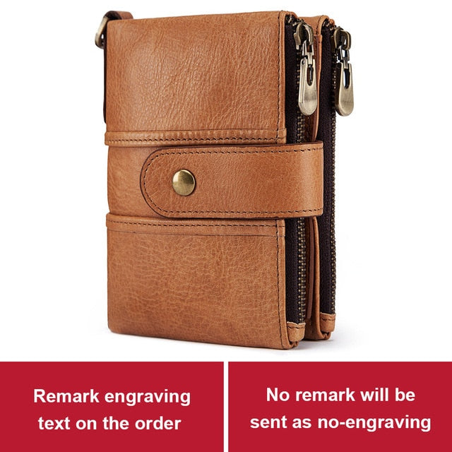 Leather Free Engraving Wallet - azponysolutions