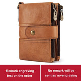 Leather Free Engraving Wallet - azponysolutions