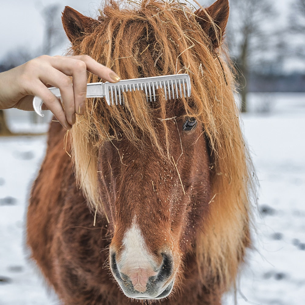 Aluminum Alloy Horse Comb - azponysolutions