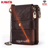 Leather Free Engraving Wallet - azponysolutions