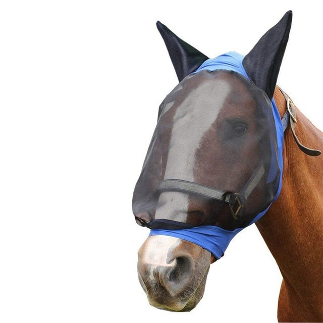 Horse Detachable Mesh Mask With Nasal Cover - azponysolutions