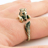 Comfortable Lucky Horse Ring for Gift