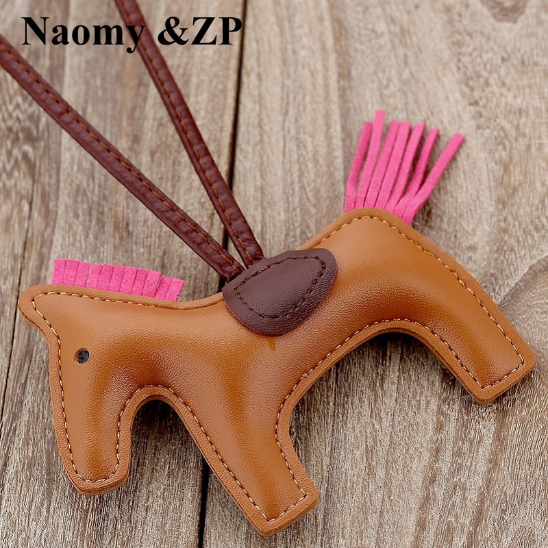 Luxury Handmade PU Leather Horse Key Chain - azponysolutions