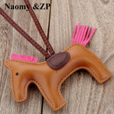 Luxury Handmade PU Leather Horse Key Chain
