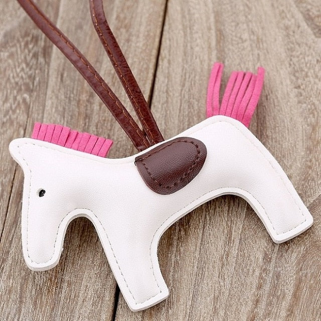 Luxury Handmade PU Leather Horse Key Chain - azponysolutions