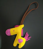 Luxury Handmade PU Leather Horse Key Chain - azponysolutions