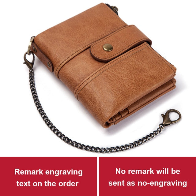 Leather Free Engraving Wallet - azponysolutions