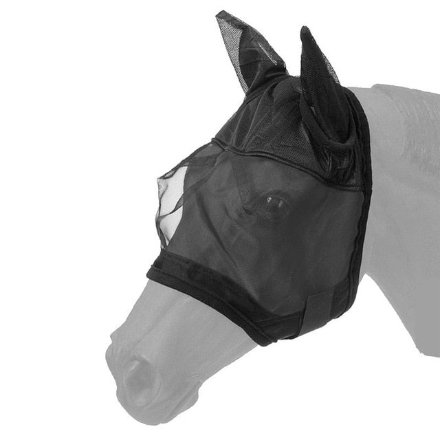 Horse Detachable Mesh Mask With Nasal Cover - azponysolutions